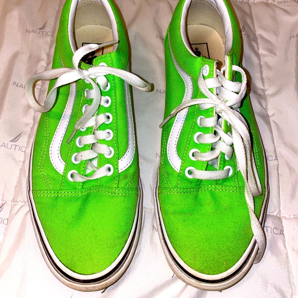 Vans 8.5 Neon Green Old Skool